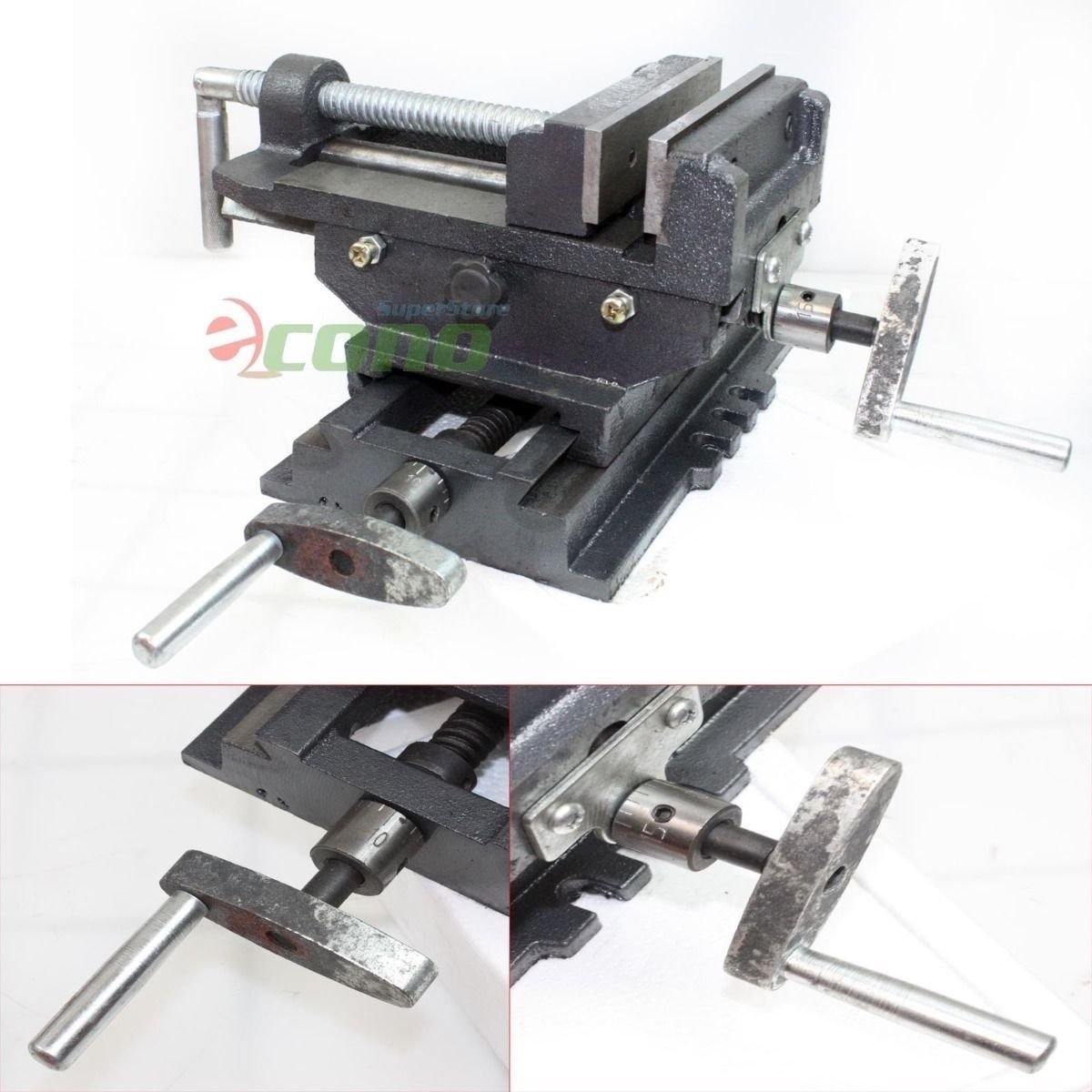 5" Cross Drill Press Vise X-Y Clamp Machine Slide Metal Milling 2 Way HD