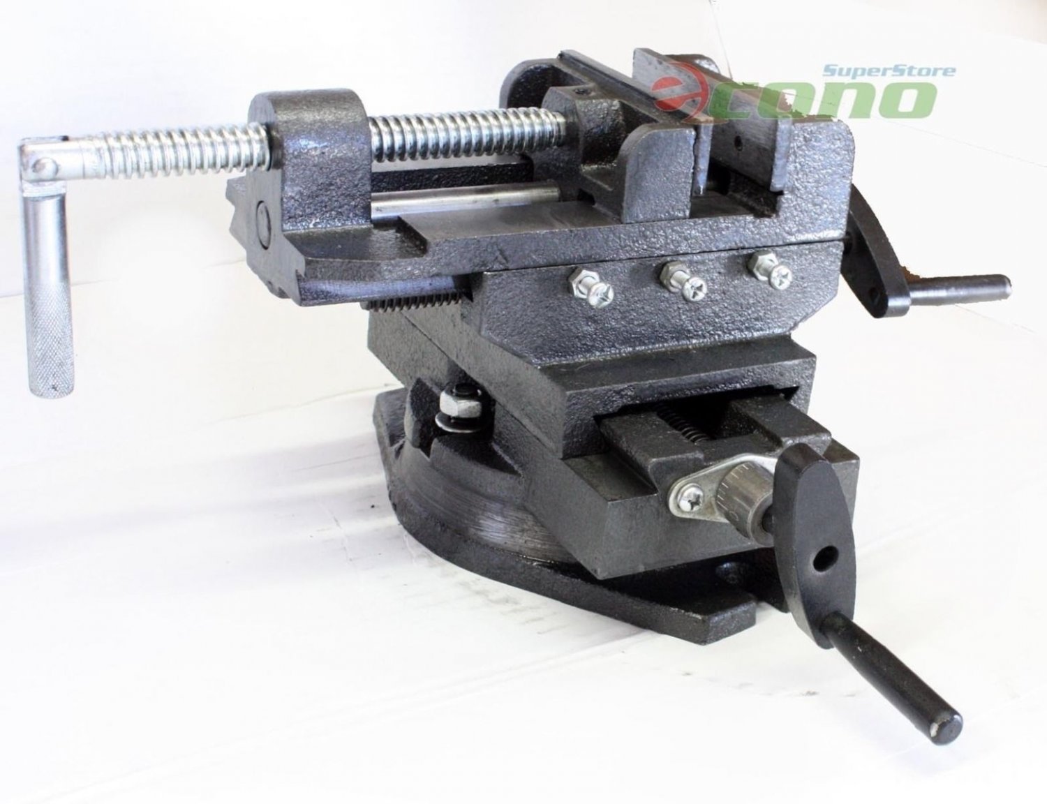 4" Swivel 360 Deg Drill Press Vise Bench X Y Clamp Cross Slide Milling HD 4 inch