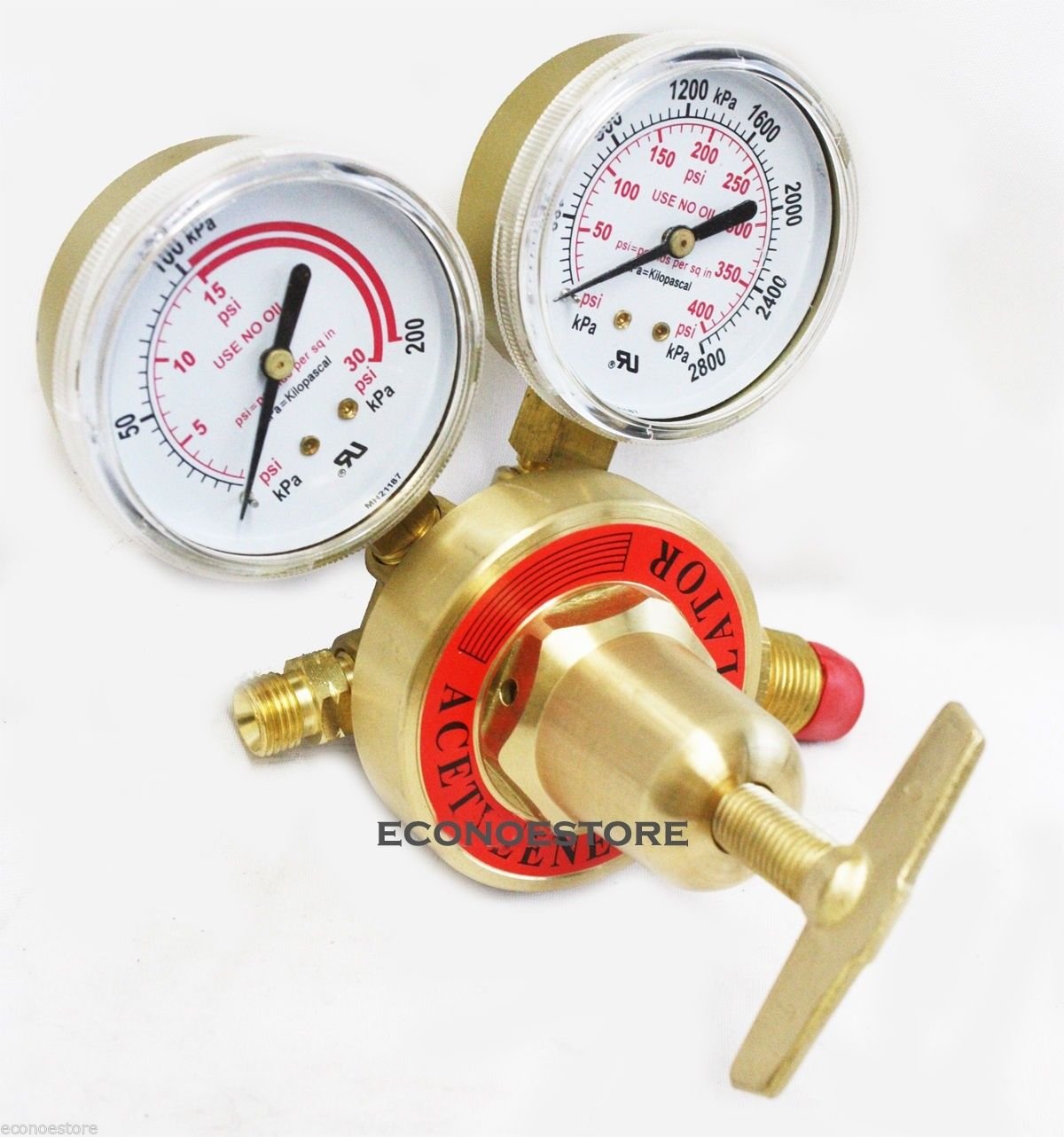 Welding Regulator Acetylene LP Or Propylene Gas Model Heavy Duty UL