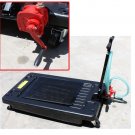 Portable 17 Gallon Low-profile Truck Auto Oil Drain Tank w/ Rotary Hand Pump