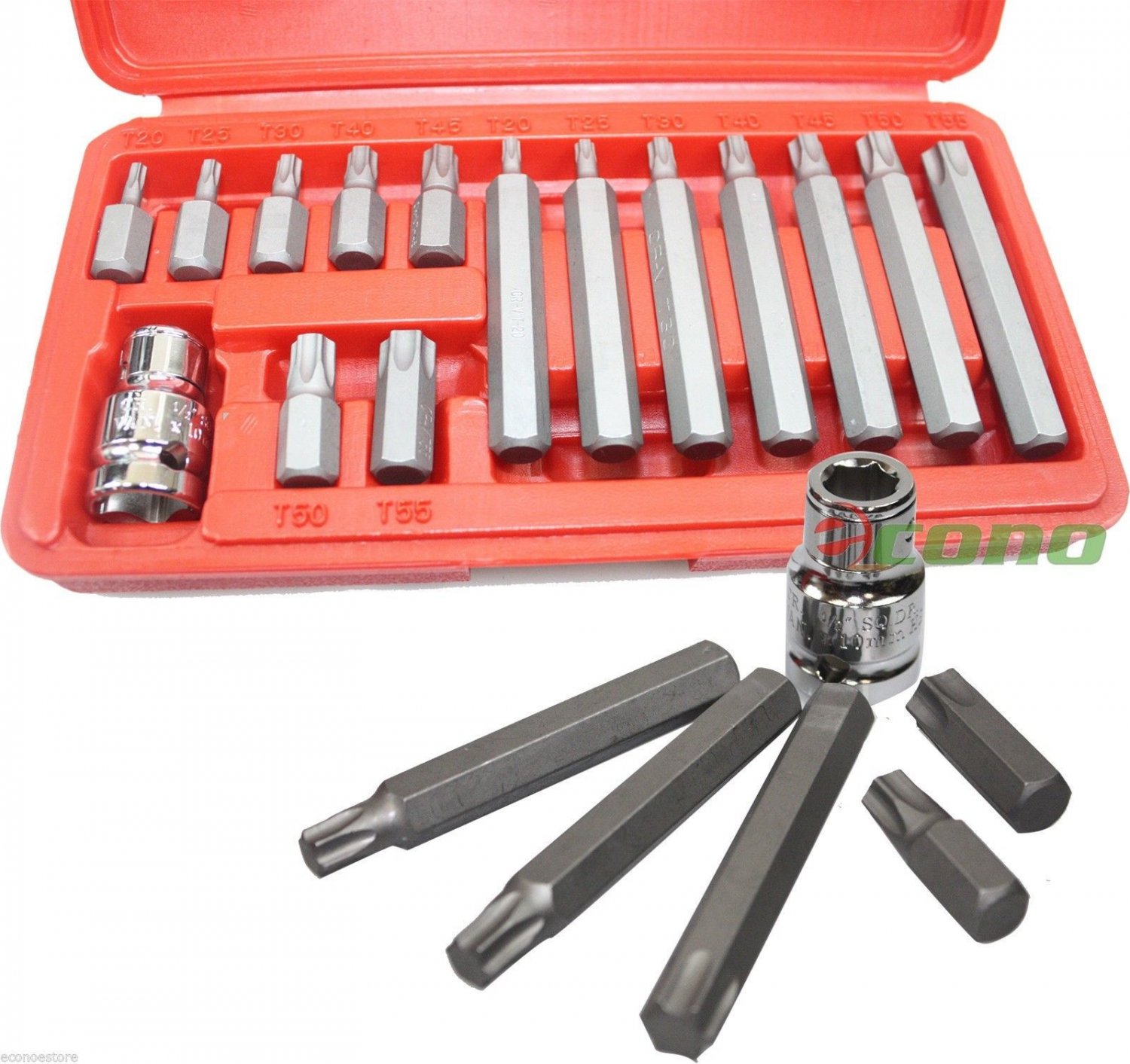 Torx 1/2dr" t55. Torx bit Socket Set 1/2" (t20-t60, 9's). 1/2 Dr Torx t20. FD 014002201 PCSTAR.