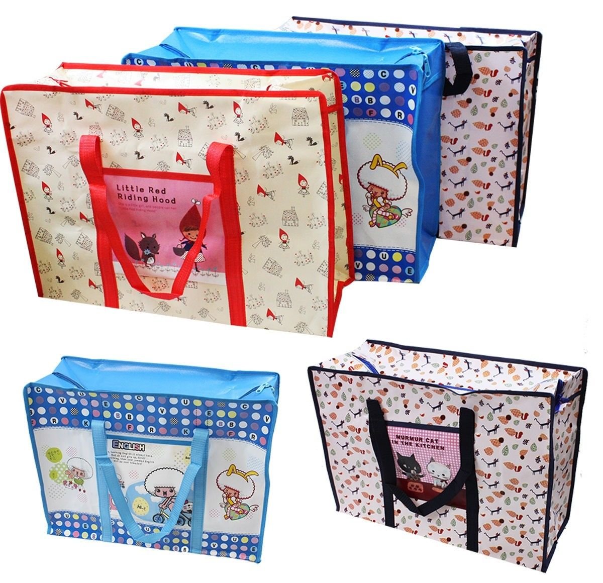 LX Recycle Travel Beach Lunch Snake Tote Bag For Travel Picnic Back To School