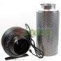 6" Carbon Filter Inline Fan Air Blower Speed Controller Hydroponic Odor Scrubber