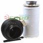 6" Carbon Filter Inline Fan Air Blower Speed Controller Hydroponic Odor Scrubber