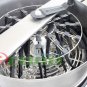 16" Open Top Hand Crank Bowl Leaf Trimmer Trim Bud Leaf Trimming Pro Stainless