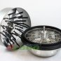 16" Open Top Hand Crank Bowl Leaf Trimmer Trim Bud Leaf Trimming Pro Stainless