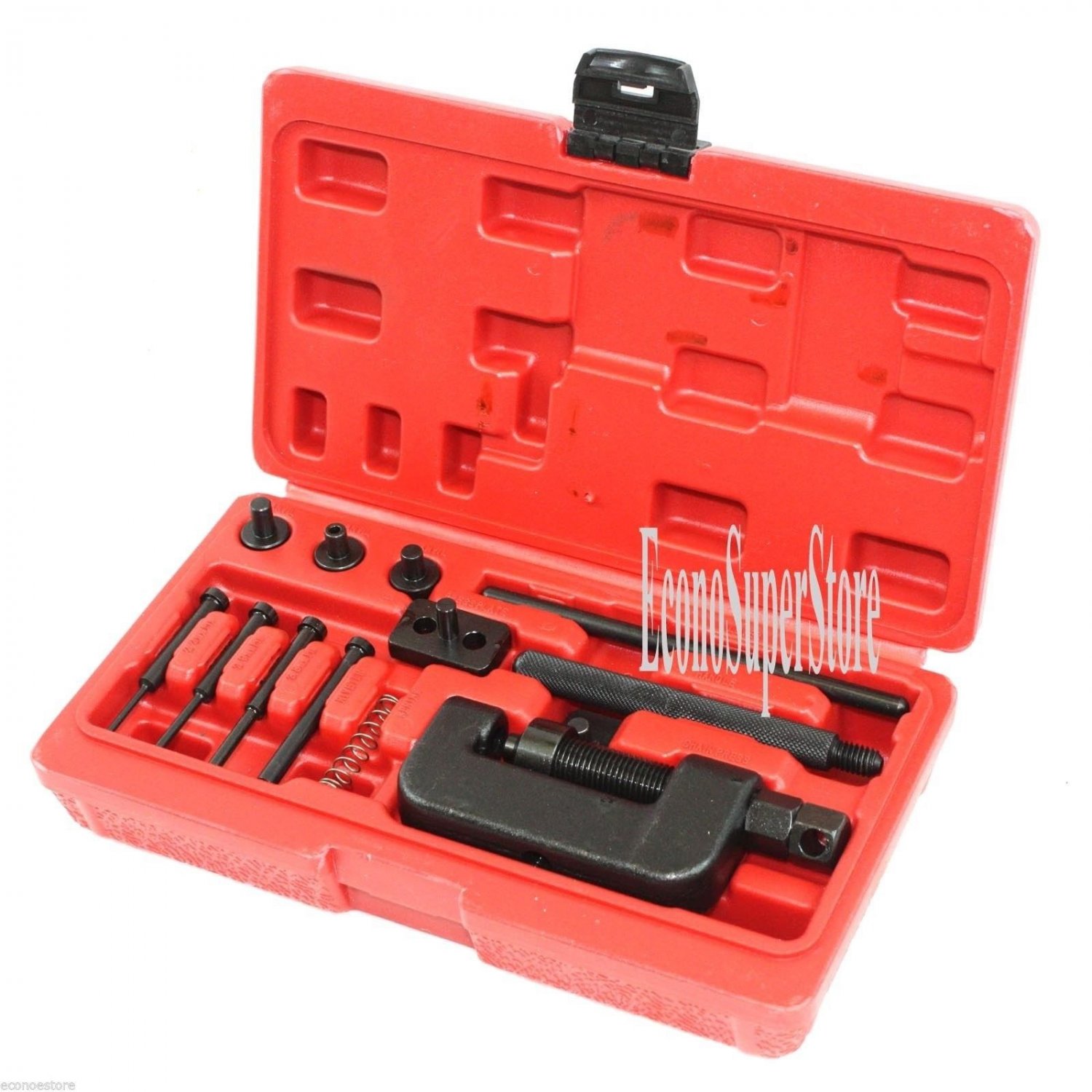 13pc CAM CHAIN BREAKER BREAKING RIVET PRESS RIVETING TOOL KIT DRIVE LINK