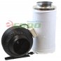 6" Inline Fan Air Blower Speed Controller Hydroponic Odor Scrubber Carbon Filter