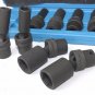 NEW 10pc 3/8" Drive Universal Swivel Deep Impact Socket Set CR Molybdenum METRIC