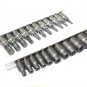 22PC E-TORX (Star) 5 point MALE 6 Point FEMALE SOCKET Bit Set + Rails