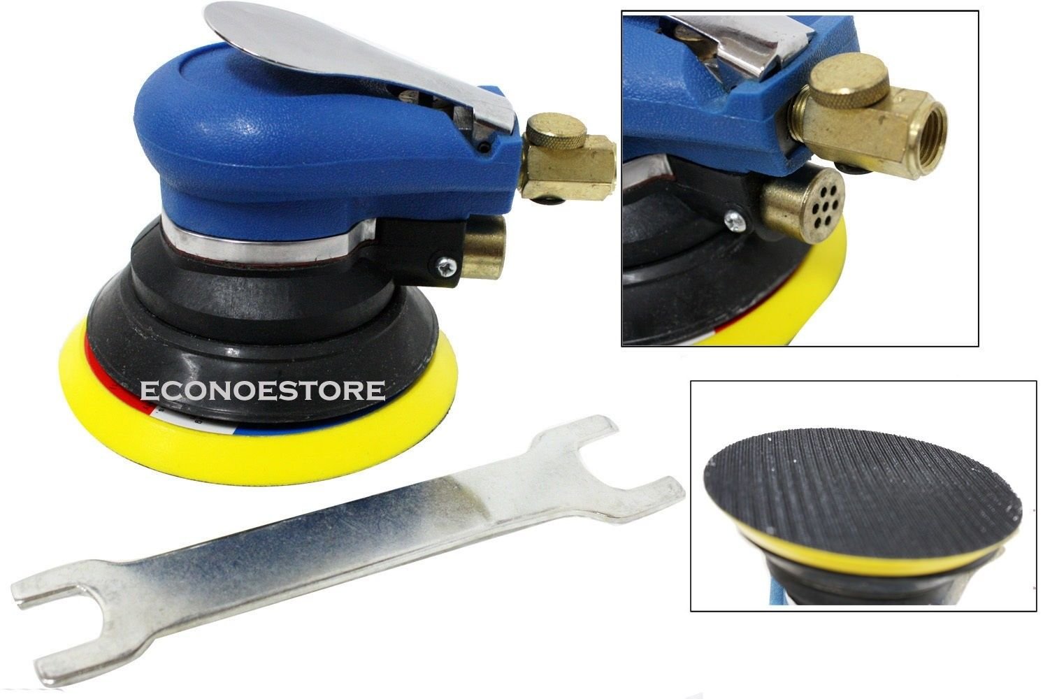 5" Palm Air Sander Random Orbital Auto Body orbit DA Sander Tools 9000RPM