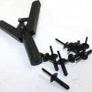 41 PCS PLASTIC POLY RIVET GUN QUICK SET RIVETER RIVETING HAND TOOL ASSORTED SET