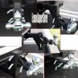 Tri-Ball Swivel 13" Adjustable Trailer Tow Hitch Mount 2" Receivers Solid Shank