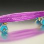 Vintage Cruiser Style Skate Boards Deck Street Skateboard w/Light Up Wheel