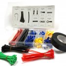 309pc Electrical Terminal Connector Cable Tie Clamp Heat Shrink Set Assortment