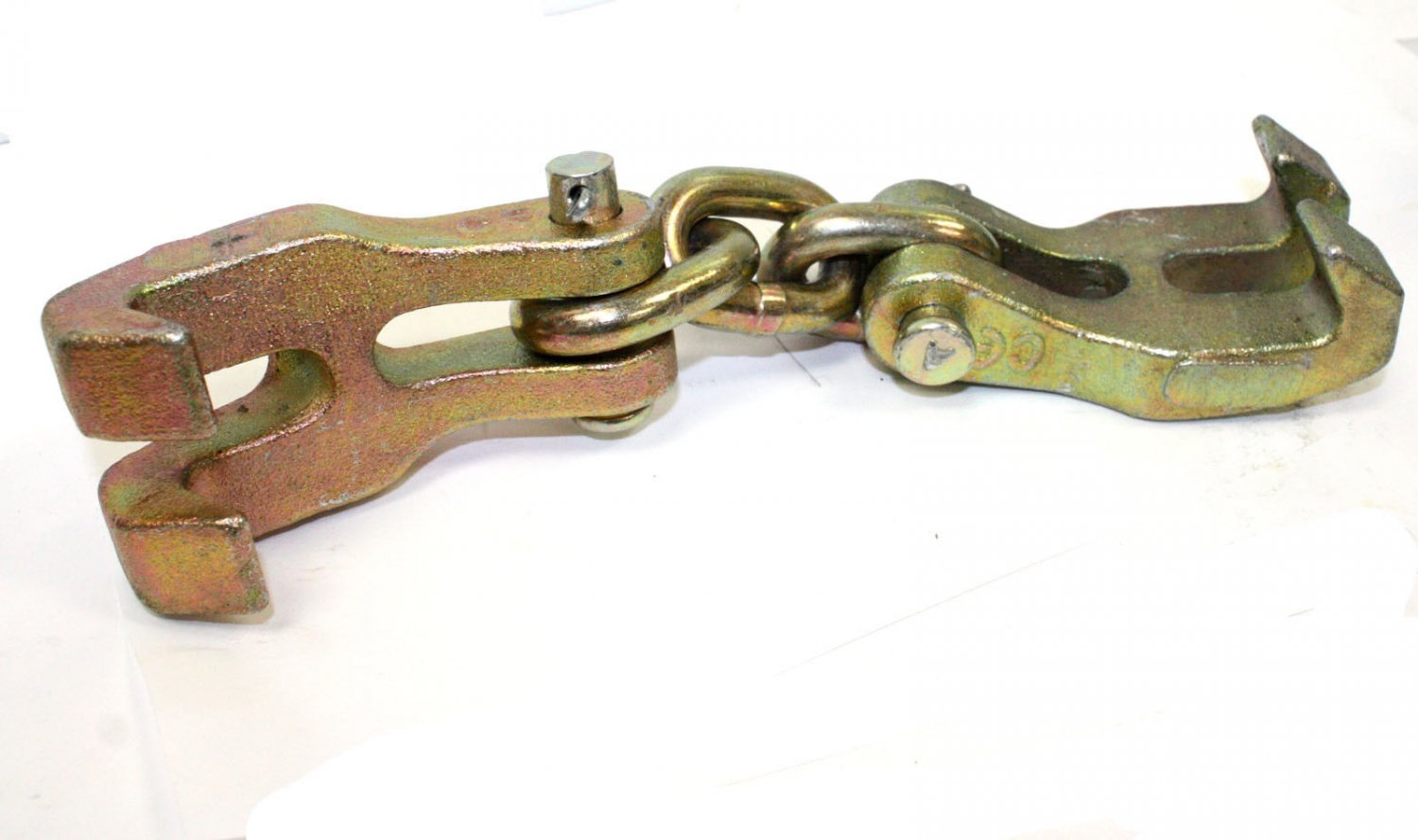 Double Claw Hooks Chain Shortener Connector Bumper Hook Pull Auto Body Repair