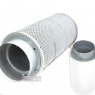 Lot of Two 6" inch Inline Exhaust Air Carbon Filter Odor Control Scrubber 440CFM