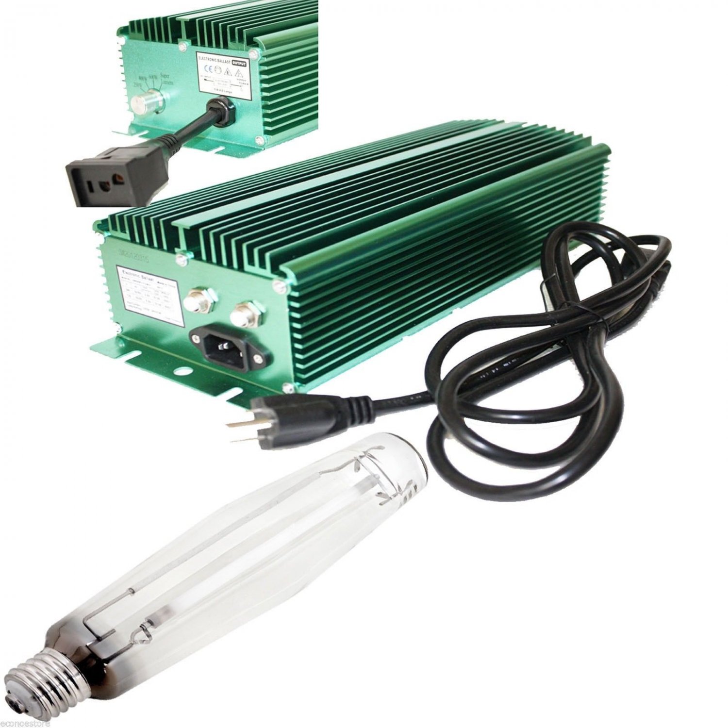 600W Watt HPS Bulb Lamp + Super Lumen Digital Ballast Hydroponic Grow