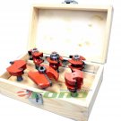 6pc Straight Angle Raised Panel Carbide Router Bits Set Tipped Kitchen Door Rail