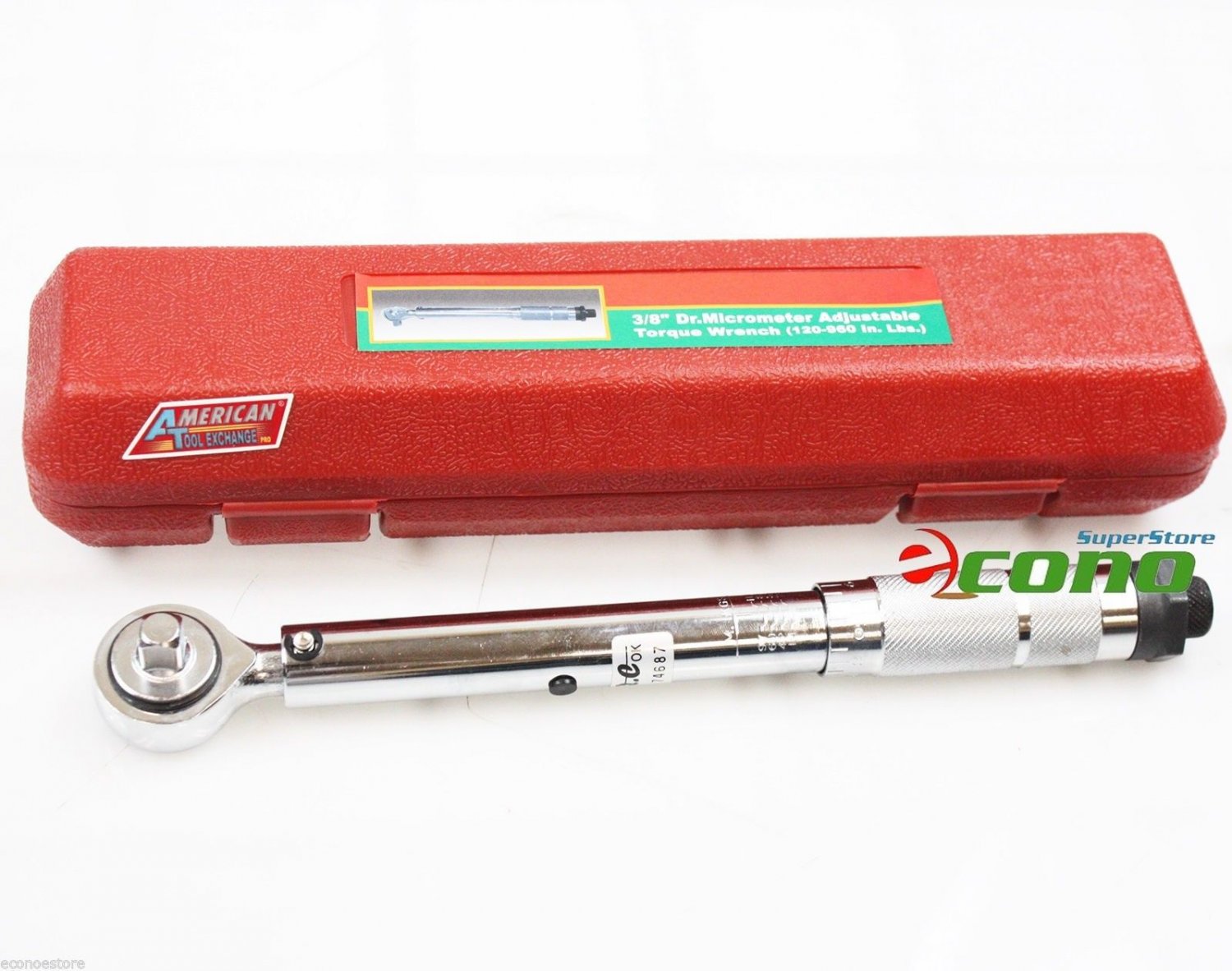 3/8" DR MICROMETER ADJUSTABLE TORQUE WRENCH 10-80FT/LB MICRO METER