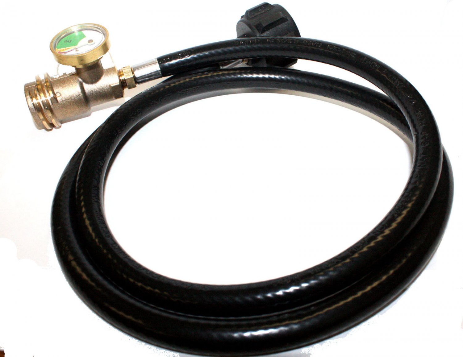 Propane LP Gas Tank Gauge/Leak Detector w/ 50 Inch High Pressure BBQ GRILL  Hose