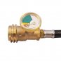 Propane LP Gas Tank Gauge/Leak Detector w/ 50 Inch High Pressure BBQ GRILL Hose