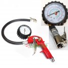 OEM Piston Air Tire Inflator w/ 0-220PSI Compressor Pistol Gun & 2" Dial Gauge