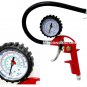 OEM Piston Air Tire Inflator w/ 0-220PSI Compressor Pistol Gun & 2" Dial Gauge