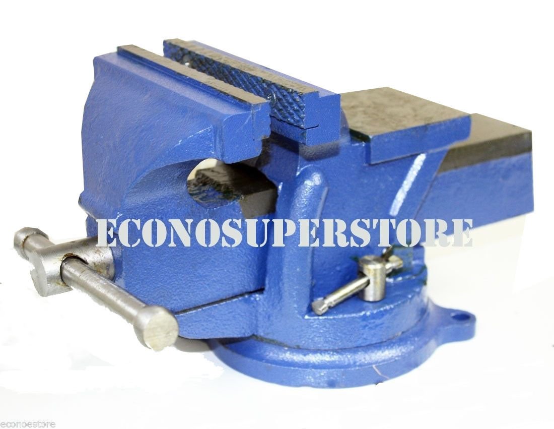 5" BENCH VISE CLAMP TABLETOP 90Degree SWIVEL LOCKING BASE Fast Shipping
