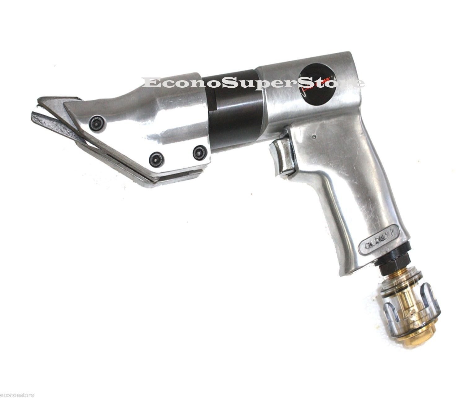 18 Gauge Air Shear Cutter Sheet Metal Cutting Aluminum Plastic + Mini line Oiler