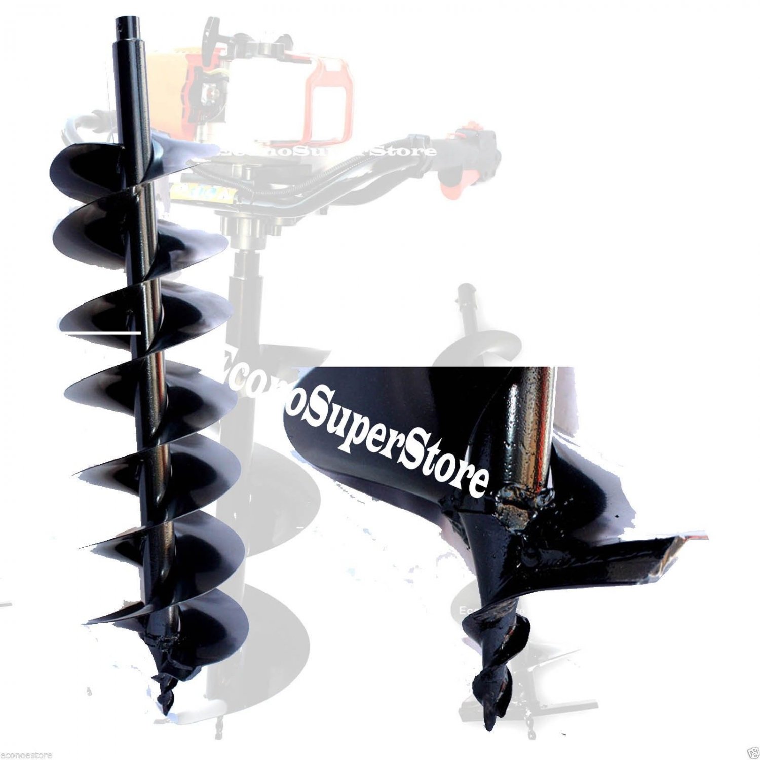 8" wide 3ft depth Double Blade Post Hole Fence Auger Bit for Hole Digger Machine