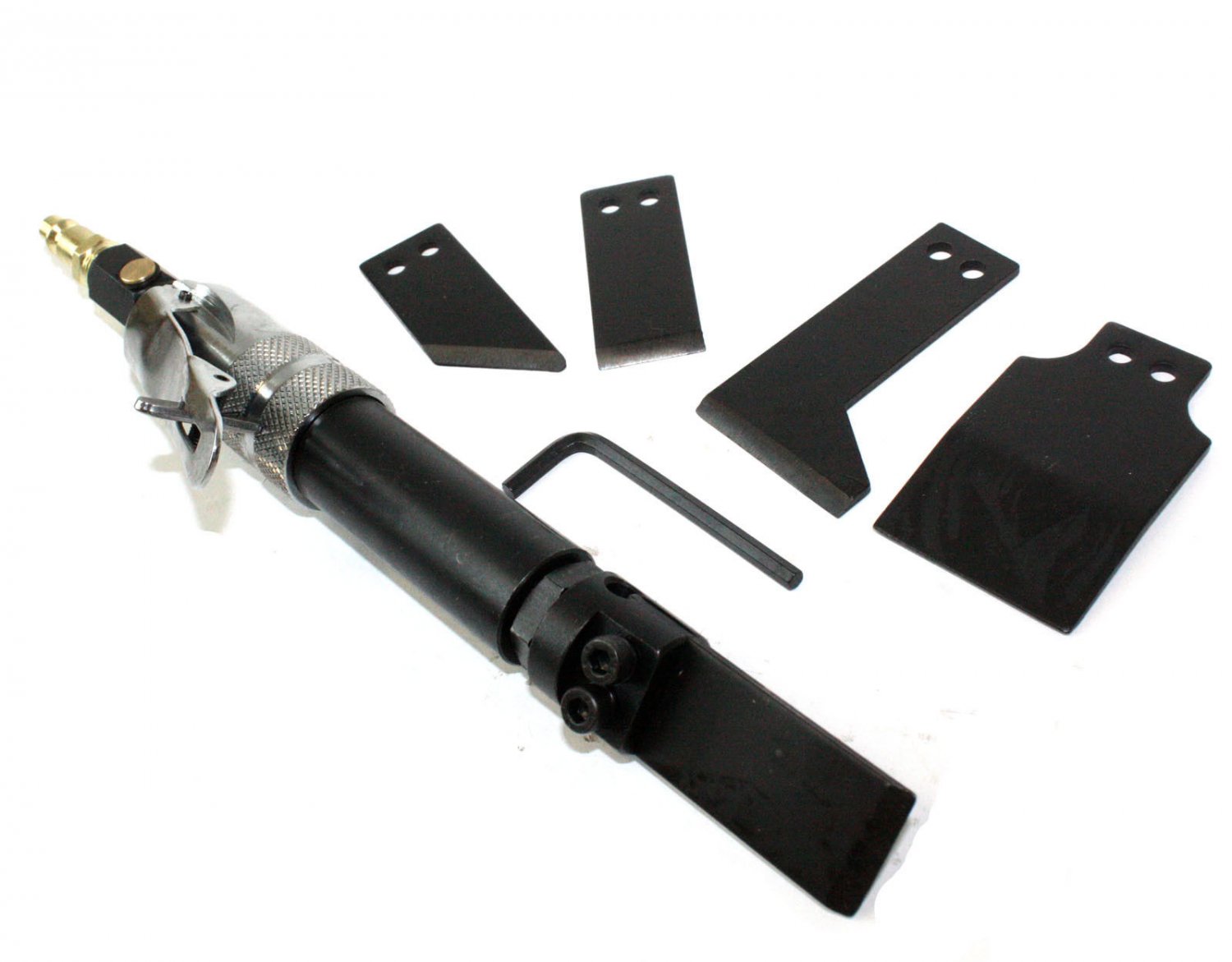 Pneumatic Air Scraper Kit w/5 Blades & Oiler Remove Gasket Paint Rust Sealer