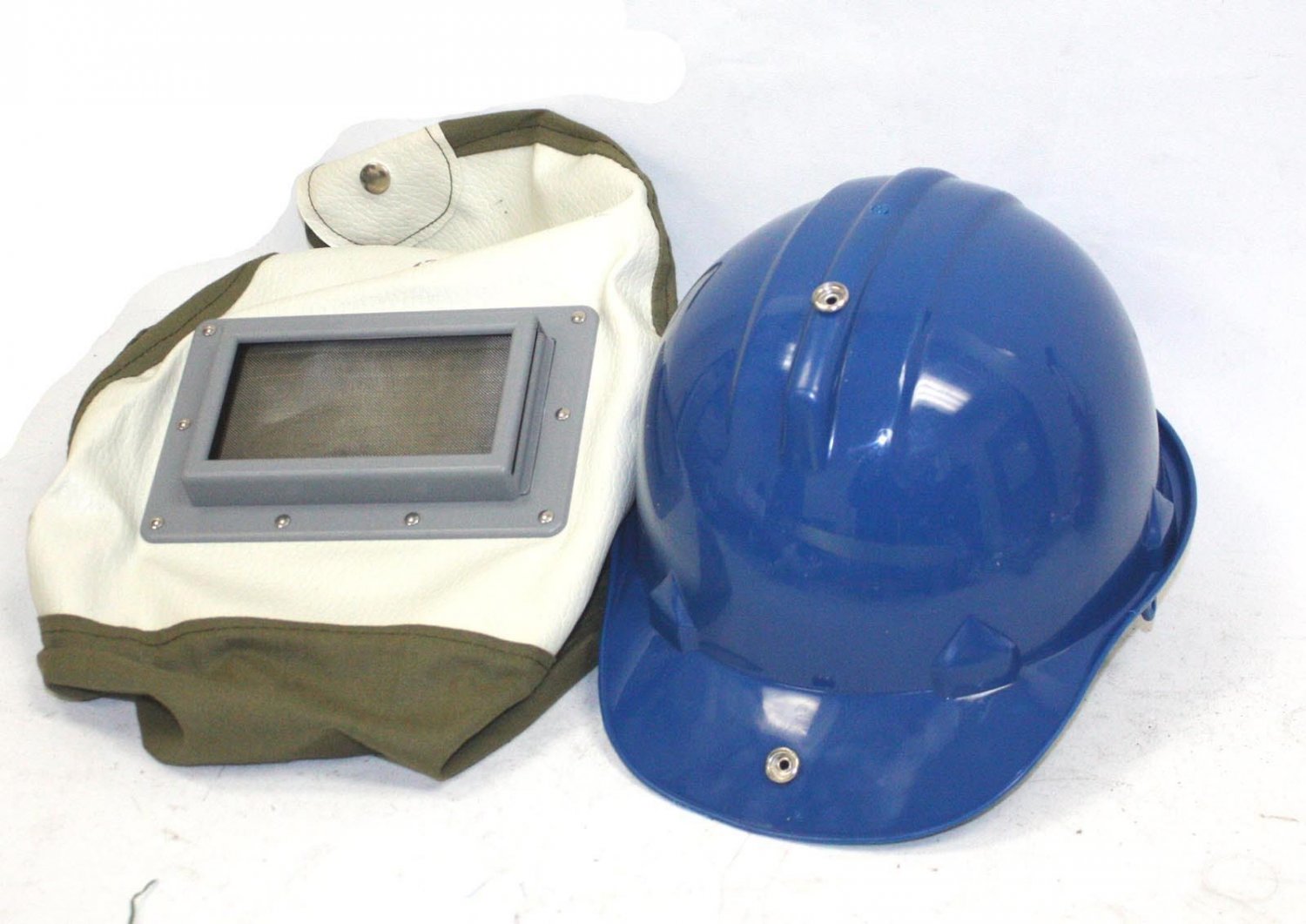 BLASTING HOOD MEDIA MASK BUMP CAP HAT ABRASIVE SAND BLAST BLASTER