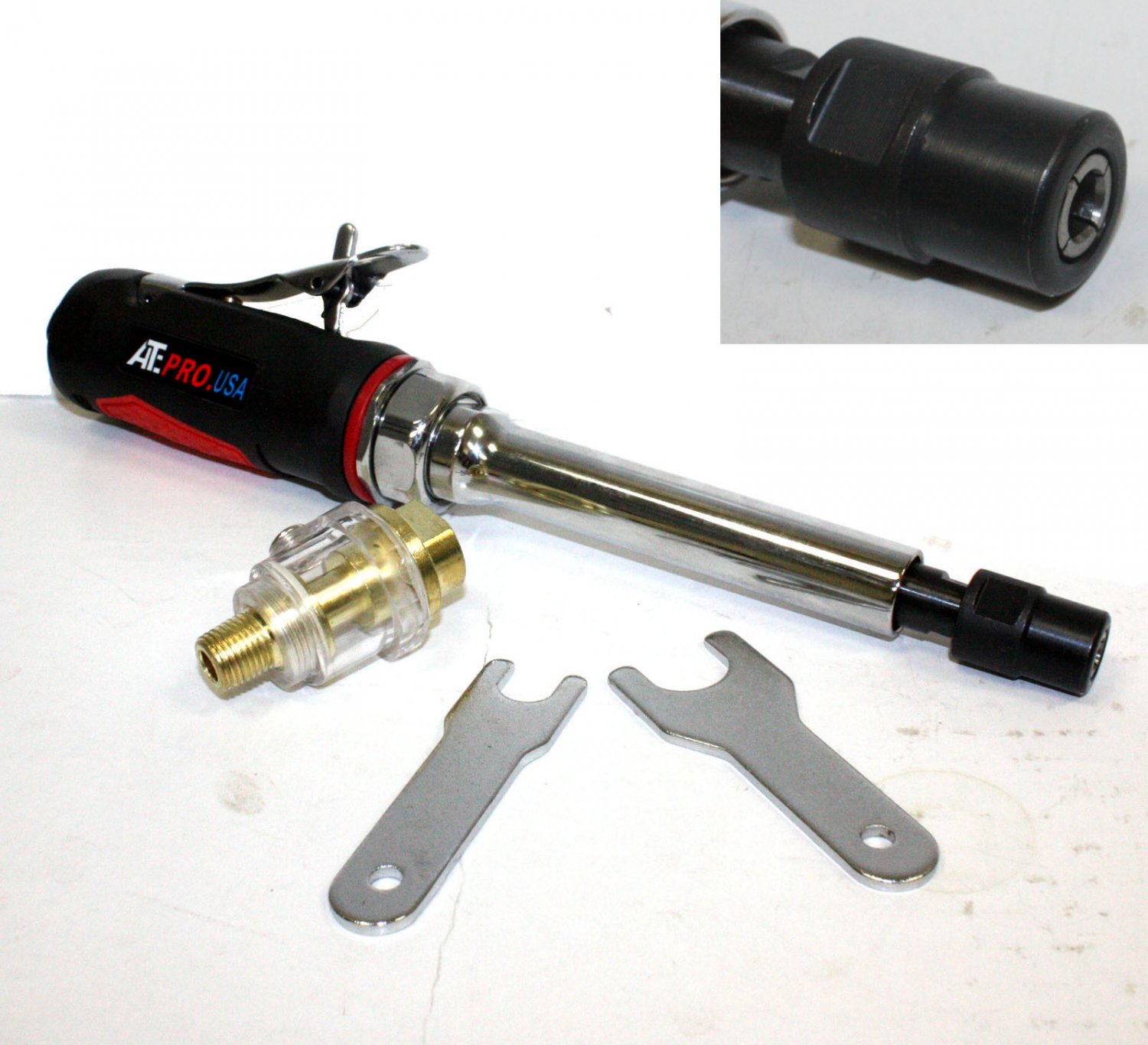 5" EXTENDED LONG SHAFT PNEUMATIC AIR DIE GRINDER  W/ FREE MINI OILER