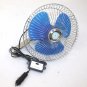 8" 12 Volt Ocillating Auto Cooling Air Fan For Truck Car Boat w/ 2 speed control