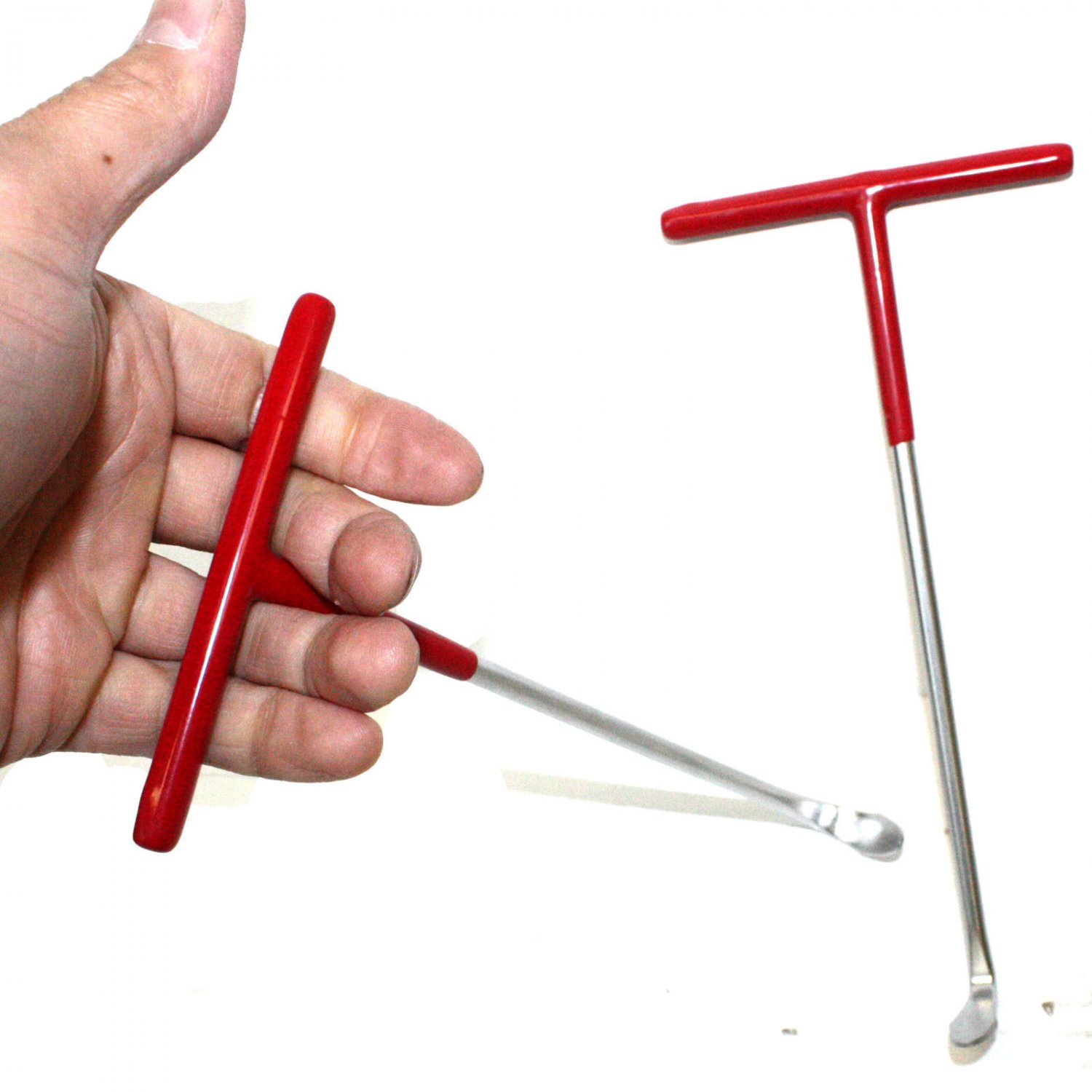 2pc Exhaust Pipe Puller Tool Set THandle 90° & 120° Hooks for Exhaust