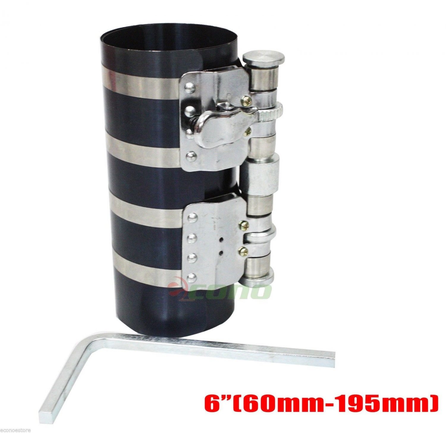 6" 60mm-195mm Tall Piston Ring Compressor Band Diesel Truck Auto Engine Tool