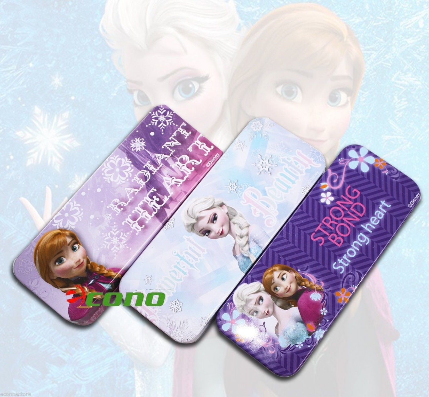 Combo Disney Frozen Elsa And Anna Tin Pencil Case school supply Pencil Box