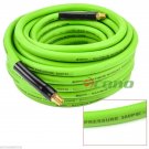 1/4" NPT Brass Fittings 3/8" x 50' High Pressure PVC Air Hose