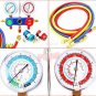 HVAC A/C Refrigeration Kit Manifold Gauge Set R22 R12 R134A Auto Refrigerant H/L