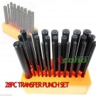New 28pc Center Punch Steel Transfer Punch Set  Machinist Thread Tool Kit Set