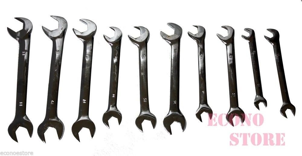 New double open end angle wrench set 3/8" 1" by 10pcs