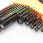 25PC BALL HEAD TURNING HEX KEY ALLEN WRENCHS SAE & METRIC HARD REACH HEX SET