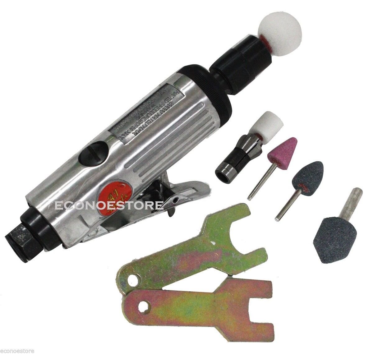 MINI 90 PSI AIR DIE GRINDER WITH GRINDING WRENCHES / STONES RPM 20000