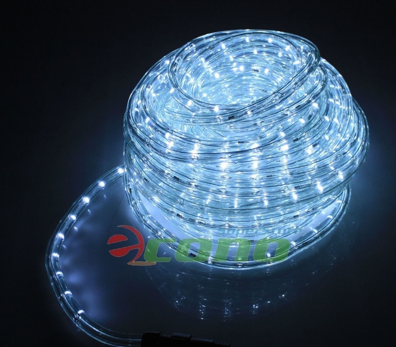 100FT Deco LED Rope Light Home Christmas Decorative Lighting Cool White 110V NEW