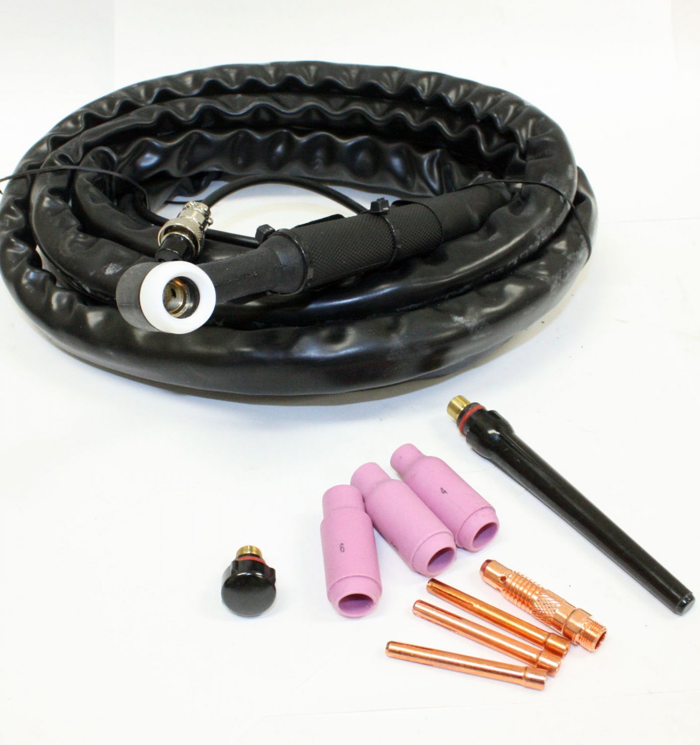 WP-17 TIG Welding Torch Cable Set 150A 4M 2 pin connection Valve Head Air-Cool