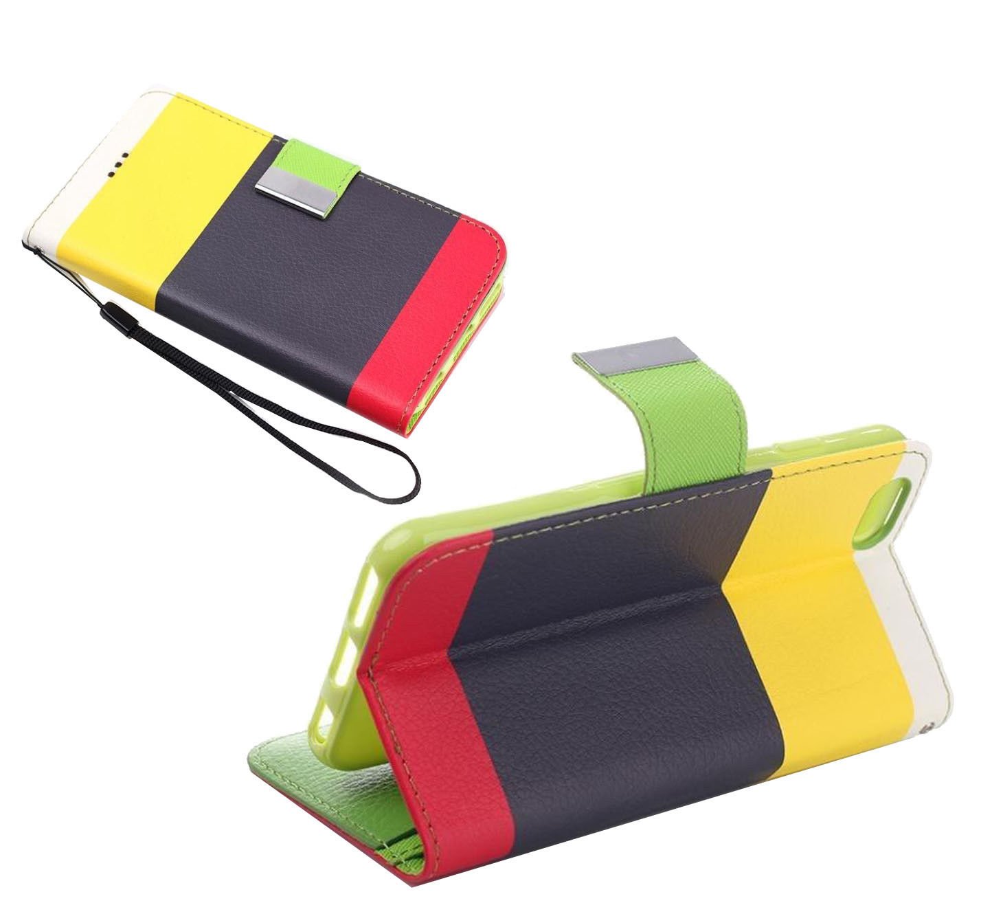 iPhone 6S iPhone 6 Case Cover Protective Mix Match Wallet Leather Stand Case