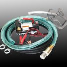 12V Bio Diesel Kerosene Fuel Transfer Direct Current Pump Kit w/Nozzle & 12'Hose