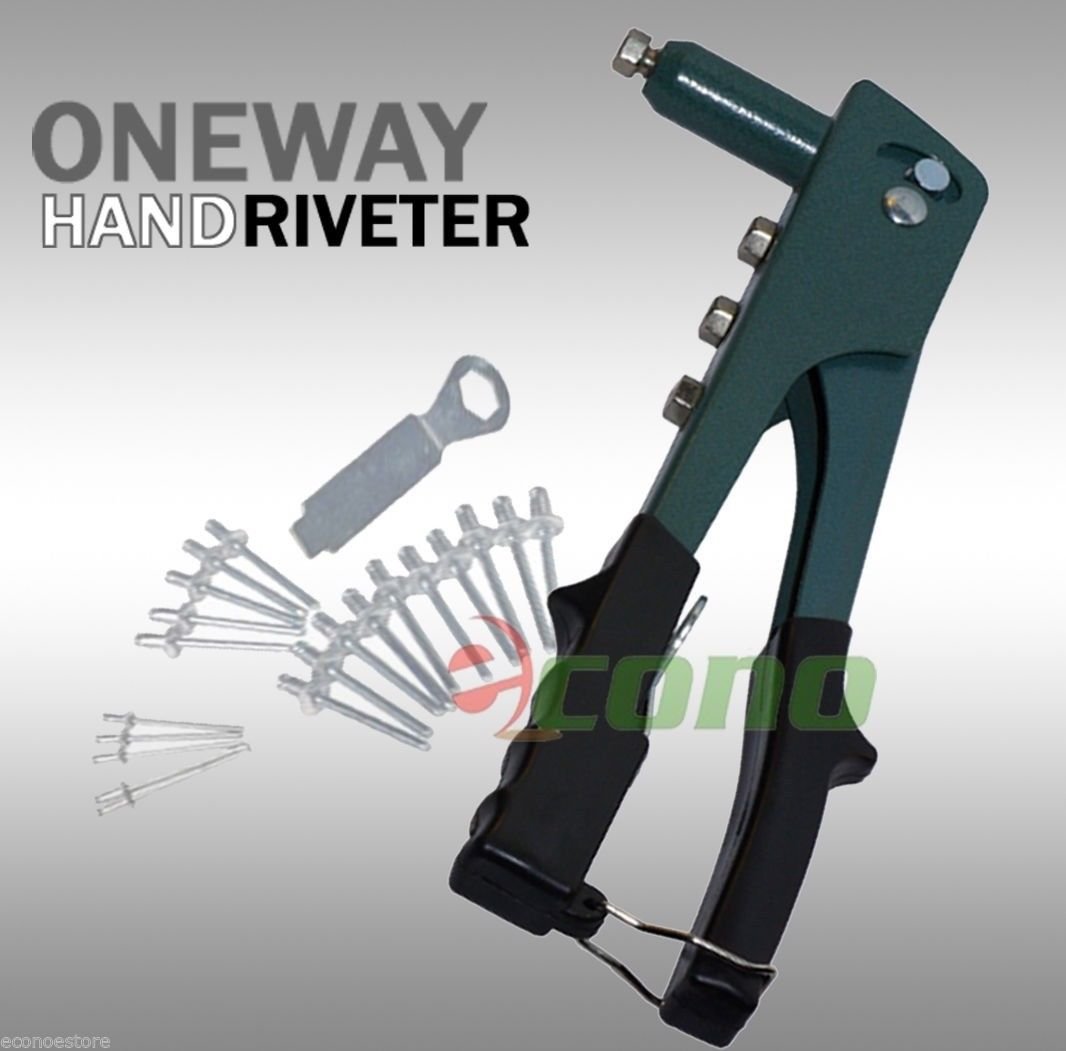 Heavy Duty One Way Hand Riveter Pop Rivet Gun Hand Tool  3/32" 1/8" 5/32" 3/16"