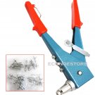 2 Way Blind 60pc Gutter Pop Rivet Gun Hand Riveter Set Repair Tool